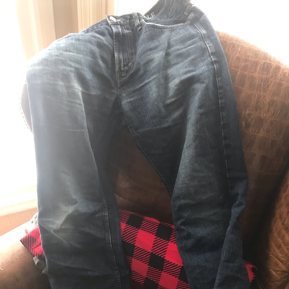 American Eagle bootcut jeans 33 32 jeans distressed worn vintage jeans see tear